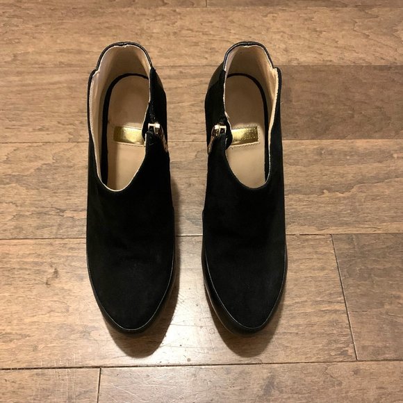 GUESS By Marciano Black Leather Stiletto Ankle Boots - Picture 5 of 8